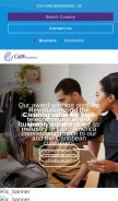 How cwcbusiness.com looks like on a mobile device such as an iPhone.