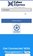 How cyberexpress.biz looks like on a mobile device such as an iPhone.