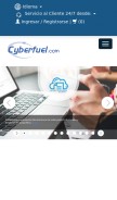 How cyberfuel.com looks like on a mobile device such as an iPhone.