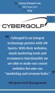 How cybergolf.com looks like on a mobile device such as an iPhone.