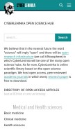 How cyberleninka.org looks like on a mobile device such as an iPhone.
