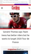 How cyclingweekly.com looks like on a mobile device such as an iPhone.