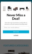 How cymax.com looks like on a mobile device such as an iPhone.