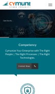 How cymune.com looks like on a mobile device such as an iPhone.