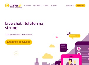 How czater.pl looks like on a tablet such as an iPad.