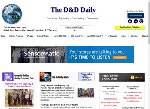 How d-ddaily.com looks like on a tablet such as an iPad.