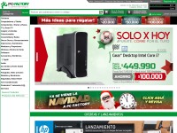 Desktop screenshot for pcfactory.cl