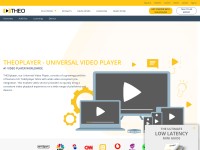 Desktop screenshot for theoplayer.com