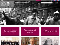 Screenshot of uniba.sk