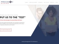 Desktop screenshot for precisionexams.com