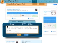 Desktop screenshot for speedtypingonline.com