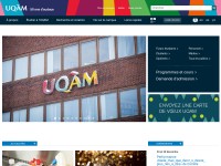 Desktop screenshot for uqam.ca