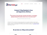 Desktop screenshot for efiletexas.gov