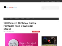Desktop screenshot for happybelatedbirthdays.com