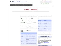 Desktop screenshot for acaloriecalculator.com