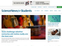 Desktop screenshot for sciencenewsforstudents.org