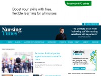 Desktop screenshot for nursingtimes.net