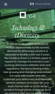 How d4discovery.com looks like on a mobile device such as an iPhone.