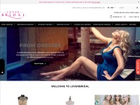 Desktop screenshot for loverbridal.com