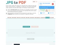 Desktop screenshot for jpg2pdf.com