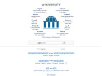 Desktop screenshot for wikiversity.org