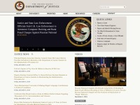 Desktop screenshot for justice.gov