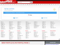 Desktop screenshot for dafontfree.net