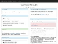 Desktop screenshot for manythings.org