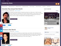 Desktop screenshot for celebritysizes.com