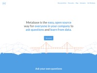 Desktop screenshot for metabase.com