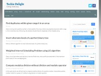 Desktop screenshot for techiedelight.com