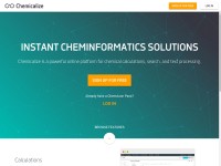 Desktop screenshot for chemicalize.org