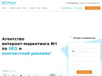 Screenshot of netpeak.kz