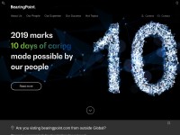 Desktop screenshot for bearingpoint.com