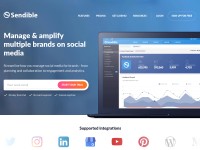 Desktop screenshot for sendible.com