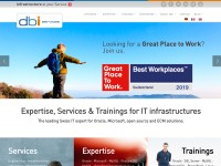 Desktop screenshot for dbi-services.com