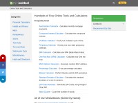 Desktop screenshot for miniwebtool.com