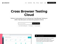 Desktop screenshot for lambdatest.com