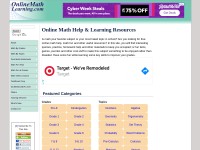 Desktop screenshot for onlinemathlearning.com