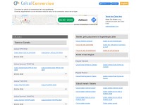 Desktop screenshot for calculconversion.com