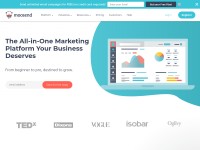 Desktop screenshot for moosend.com