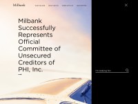 Desktop screenshot for milbank.com