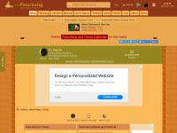 Desktop screenshot for drikpanchang.com