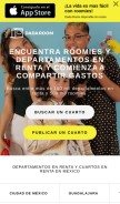 How dadaroom.com looks like on a mobile device such as an iPhone.