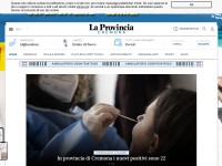 Desktop screenshot for laprovinciacr.it