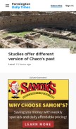 How daily-times.com looks like on a mobile device such as an iPhone.