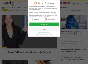 How daily4mative.com looks like on a tablet such as an iPad.