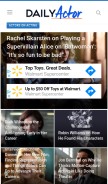 How dailyactor.com looks like on a mobile device such as an iPhone.