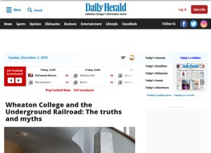 How dailyherald.com looks like on a tablet such as an iPad.