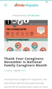 How dailyinfographic.com looks like on a mobile device such as an iPhone.